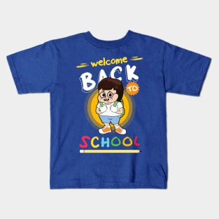 the boy comeback to school Kids T-Shirt